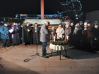 Adventi gyertyagyújtás az Agórán