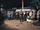 Adventi gyertyagyújtás az Agórán