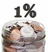 1%